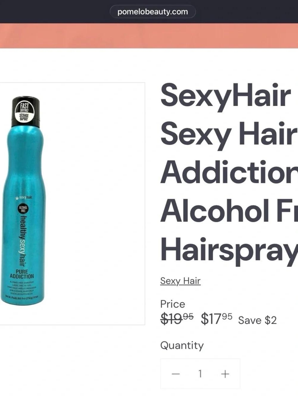 Sexy Hair Pure Addiction Hairspray & Surfrider Dry Texture Spray